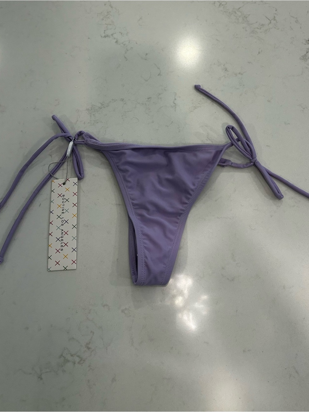 Boutine LA Tie-Side Lilac Beachy Bikini Bottom - NWT